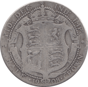 1908 HALFCROWN ( NF ) - HALFCROWN - Cambridgeshire Coins