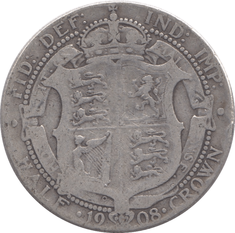 1908 HALFCROWN ( NF ) - HALFCROWN - Cambridgeshire Coins