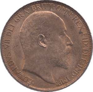 1908 HALFPENNY ( AUNC ) - Halfpenny - Cambridgeshire Coins