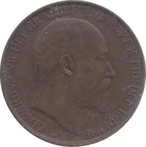 1908 HALFPENNY ( EF ) 18 - Halfpenny - Cambridgeshire Coins