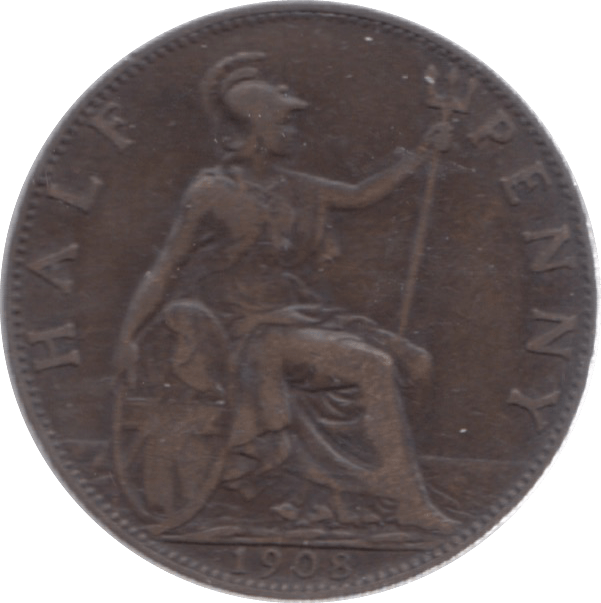 1908 HALFPENNY ( GF ) 23 - Halfpenny - Cambridgeshire Coins