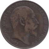 1908 HALFPENNY ( GF ) 23 - Halfpenny - Cambridgeshire Coins