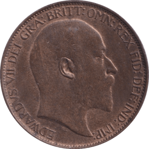 1908 HALFPENNY ( UNC ) - Halfpenny - Cambridgeshire Coins