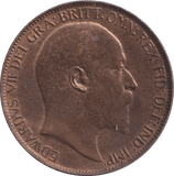 1908 HALFPENNY ( UNC ) - Halfpenny - Cambridgeshire Coins