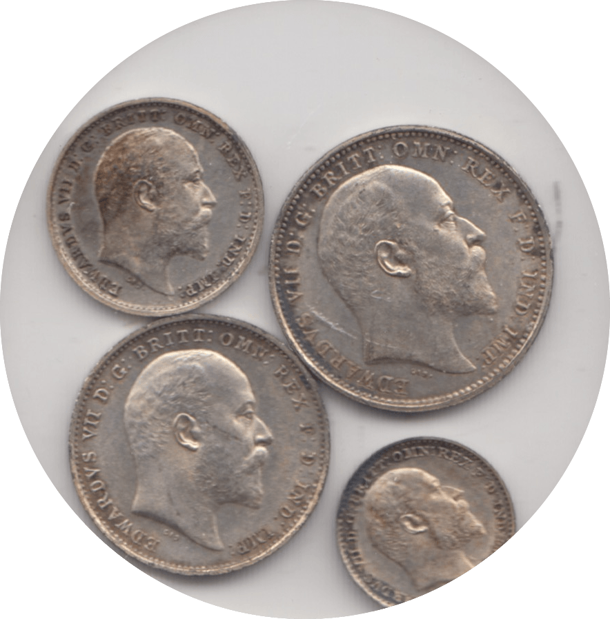 1908 MAUNDY SET ( UNC ) - Maundy Coins - Cambridgeshire Coins
