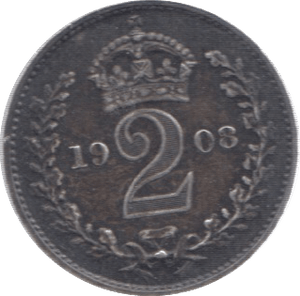 1908 MAUNDY TWOPENCE ( UNC ) 21 - Maundy Coins - Cambridgeshire Coins