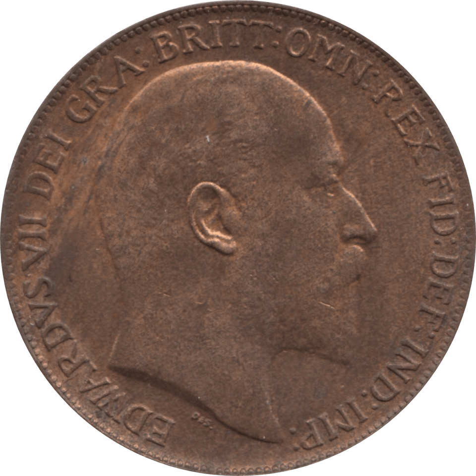 1908 PENNY 1 ( AUNC ) 36 - Penny - Cambridgeshire Coins