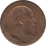 1908 PENNY 1 ( AUNC ) 36 - Penny - Cambridgeshire Coins