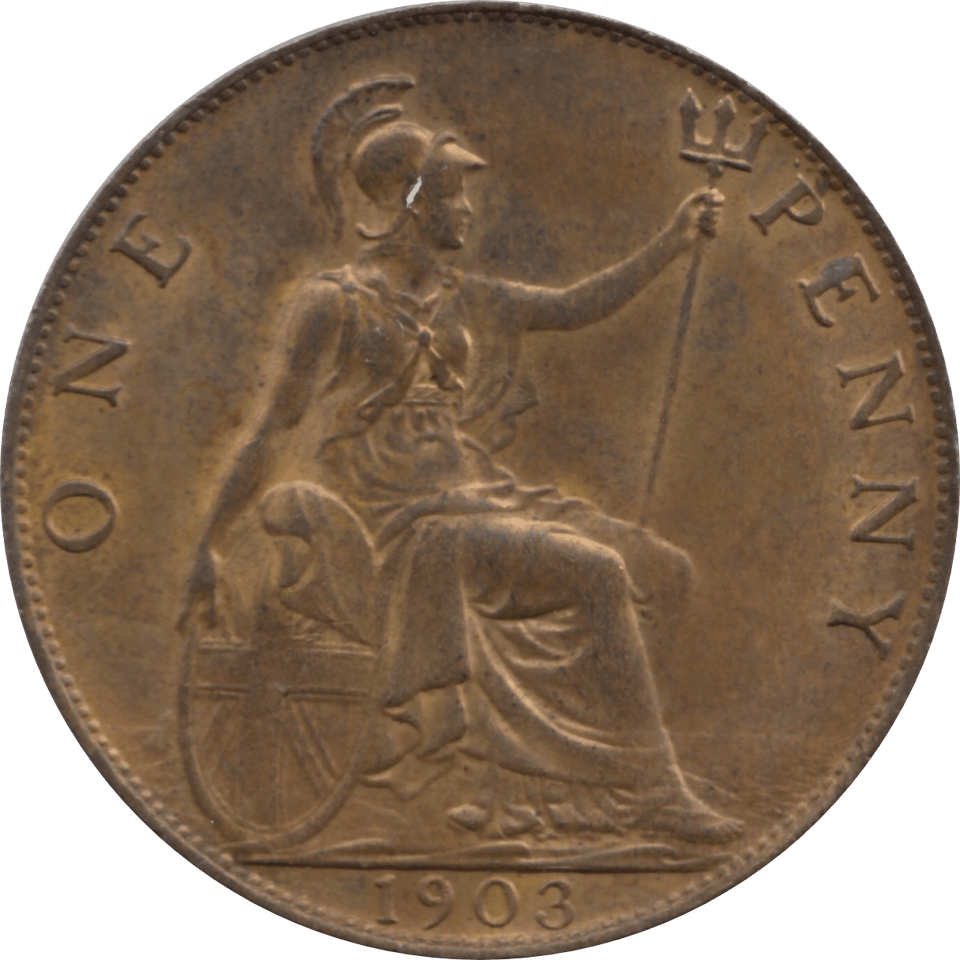 1908 PENNY 1 ( AUNC ) 69 - Penny - Cambridgeshire Coins