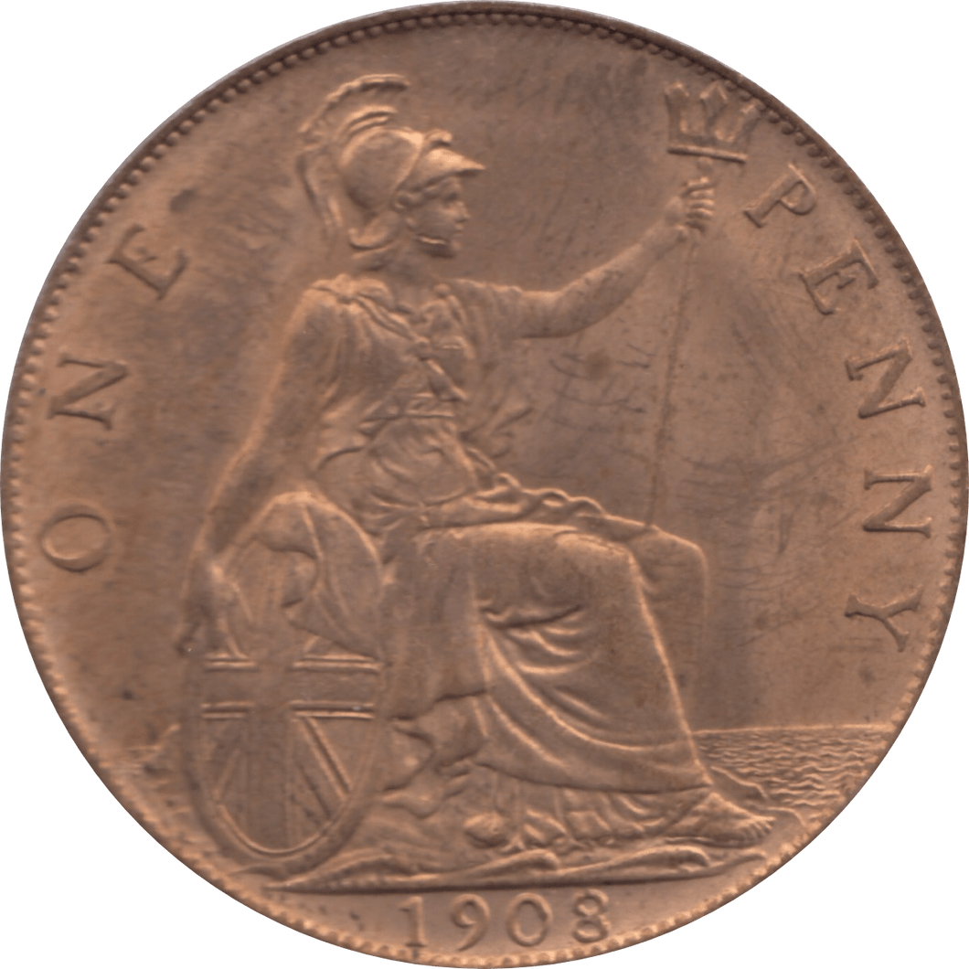 1908 PENNY 2 ( BU ) 9A - Penny - Cambridgeshire Coins