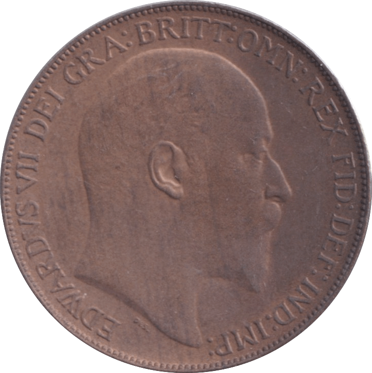 1908 PENNY ( AUNC ) - Penny - Cambridgeshire Coins