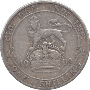 1908 SHILLING ( FINE ) 2 - Shilling - Cambridgeshire Coins