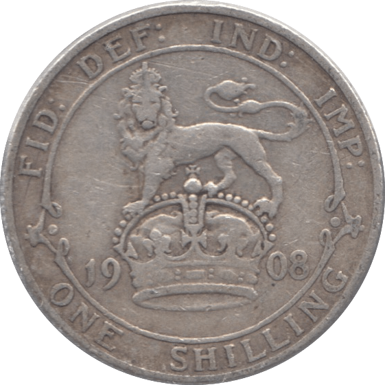 1908 SHILLING ( FINE ) 2 - Shilling - Cambridgeshire Coins