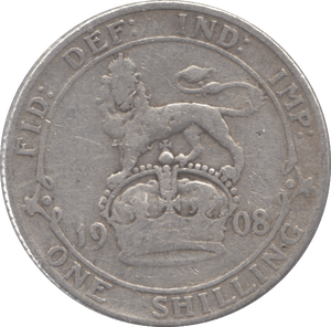 1908 SHILLING ( FINE ) - Shilling - Cambridgeshire Coins