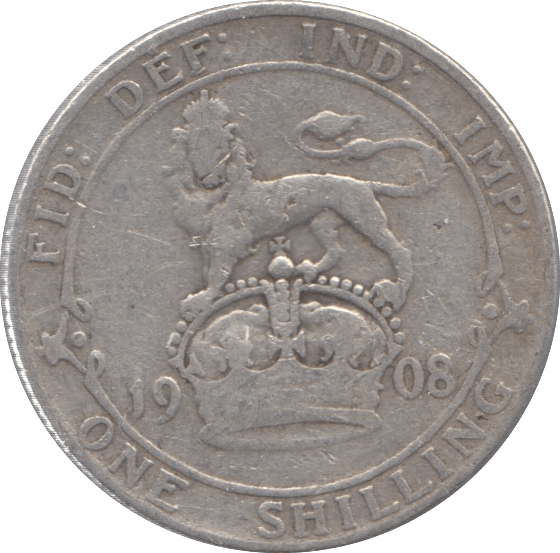 1908 SHILLING ( FINE ) - Shilling - Cambridgeshire Coins