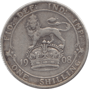 1908 SHILLING ( FINE ) - Shilling - Cambridgeshire Coins