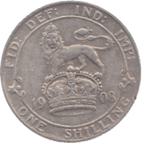 1908 SHILLING ( GF ) 9 - Shilling - Cambridgeshire Coins