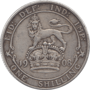 1908 SHILLING ( VF ) - Shilling - Cambridgeshire Coins