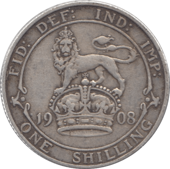 1908 SHILLING ( VF ) - Shilling - Cambridgeshire Coins
