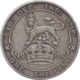 1908 SHILLING ( VF ) - Shilling - Cambridgeshire Coins