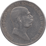 1908 SILVER AUSTRIA 5 CORONA - WORLD COINS - Cambridgeshire Coins