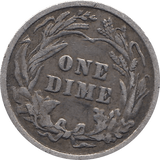 1908 SILVER DIME USA REF H12 - SILVER WORLD COINS - Cambridgeshire Coins