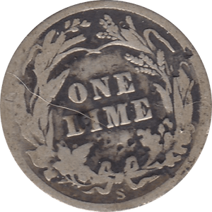 1908 SILVER DIME USA S - SILVER WORLD COINS - Cambridgeshire Coins