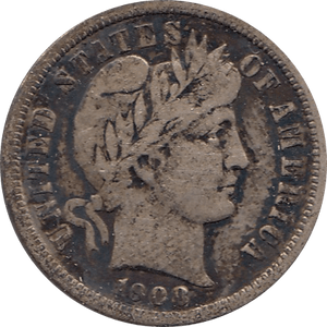 1908 SILVER DIME USA - SILVER WORLD COINS - Cambridgeshire Coins