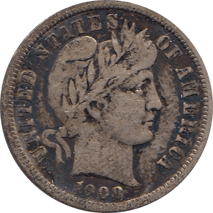 1908 SILVER DIME USA - SILVER WORLD COINS - Cambridgeshire Coins