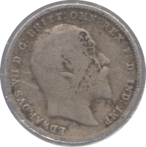 1908 SILVER THREEPENCE ( FAIR ) - Threepence - Cambridgeshire Coins