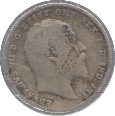 1908 SILVER THREEPENCE ( FAIR ) - Threepence - Cambridgeshire Coins