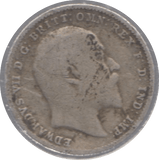 1908 SILVER THREEPENCE ( FAIR ) - Threepence - Cambridgeshire Coins