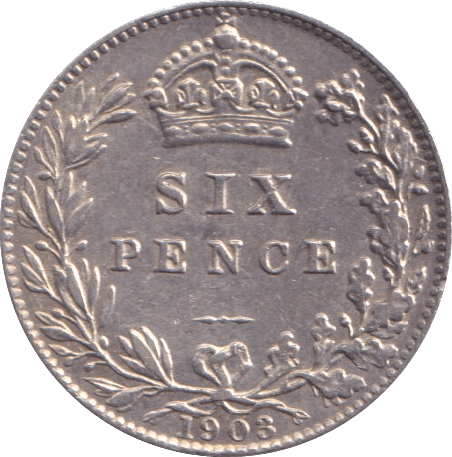 1908 SIXPENCE ( EF ) - Sixpence - Cambridgeshire Coins