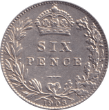 1908 SIXPENCE ( EF ) - Sixpence - Cambridgeshire Coins