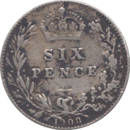 1908 SIXPENCE ( F ) - Sixpence - Cambridgeshire Coins