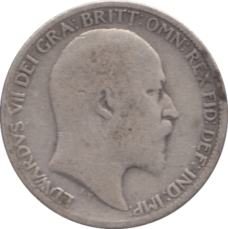 1908 SIXPENCE ( FAIR ) 8 - SIXPENCE - Cambridgeshire Coins