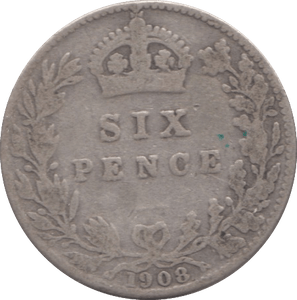 1908 SIXPENCE ( FAIR ) 8 - SIXPENCE - Cambridgeshire Coins
