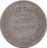 1908 SIXPENCE ( FAIR ) 8 - SIXPENCE - Cambridgeshire Coins