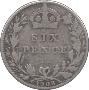 1908 SIXPENCE ( FINE ) - Sixpence - Cambridgeshire Coins