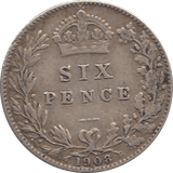 1908 SIXPENCE ( GF ) 2 - Sixpence - Cambridgeshire Coins