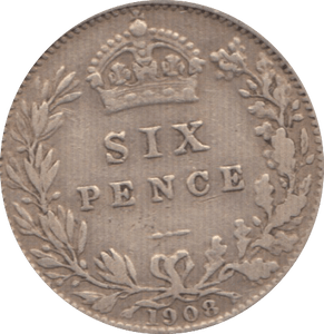 1908 SIXPENCE ( GF ) 4 - Sixpence - Cambridgeshire Coins