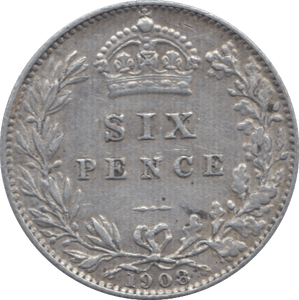 1908 SIXPENCE ( GVF ) I - Sixpence - Cambridgeshire Coins