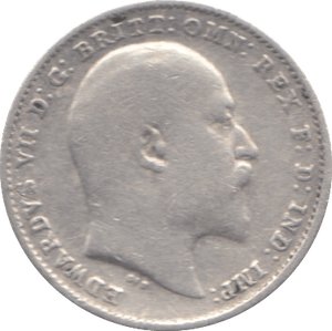 1908 THREEPENCE ( F ) - Threepence - Cambridgeshire Coins