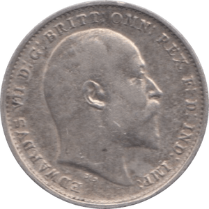 1908 THREEPENCE ( GVF ) 3 - Threepence - Cambridgeshire Coins