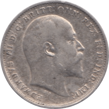 1908 THREEPENCE ( GVF ) 3 - Threepence - Cambridgeshire Coins