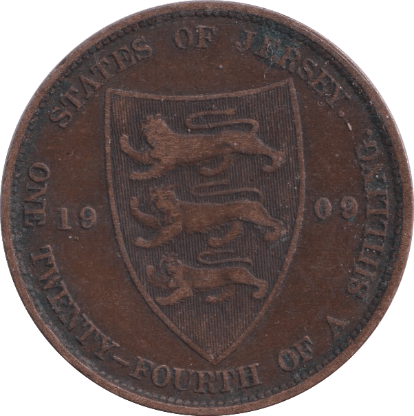 1909 1/24 SHILLING JERSEY - WORLD COINS - Cambridgeshire Coins