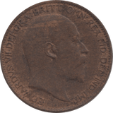 1909 FARTHING 2 ( EF ) 40 - Farthing - Cambridgeshire Coins