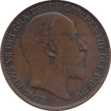 1909 FARTHING ( EF ) 5 - Farthing - Cambridgeshire Coins