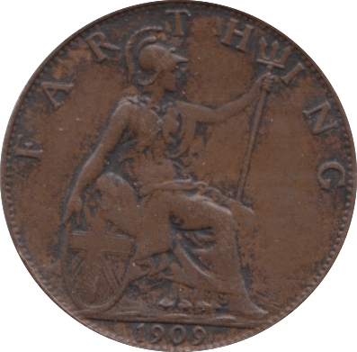 1909 FARTHING ( EF ) 5 - Farthing - Cambridgeshire Coins