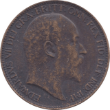 1909 FARTHING ( EF ) - Farthing - Cambridgeshire Coins